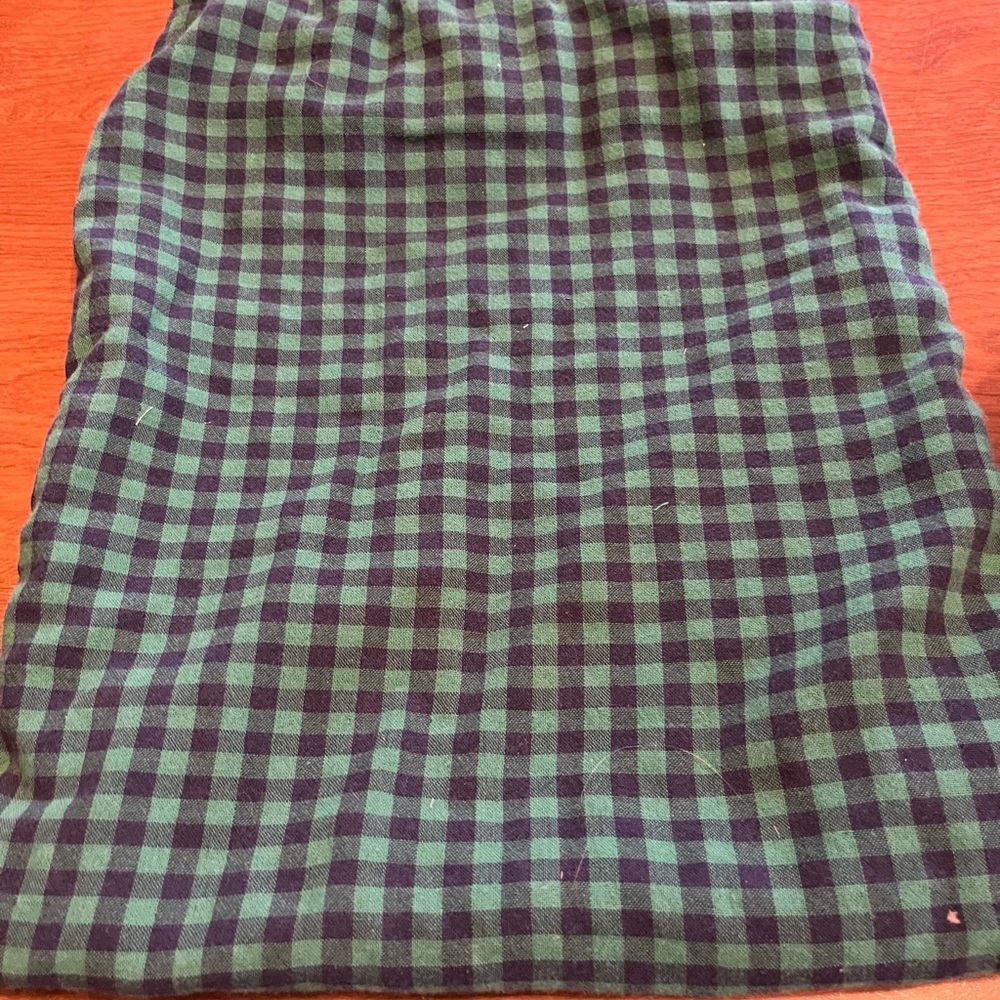 Green and Black Gingham Car garbage bag  - Neutral Brand
